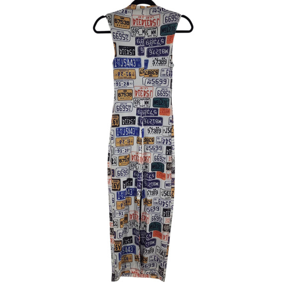 Urban Outfitters Jayden Mock Neck License Plate Back Slit Dress Size Small - Picture 6 of 6